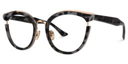 Laraine Schwarz-Tortoise Cateye Brille1