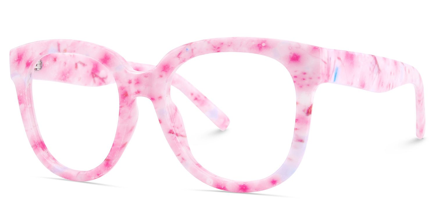 Harrell Rosa Quadratisch Kunststoff Brille4