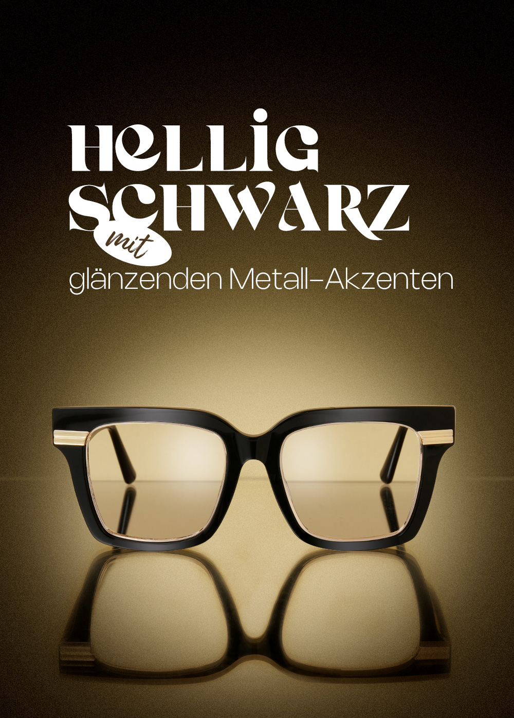 Taylor Schwarz Quadratisch Brille