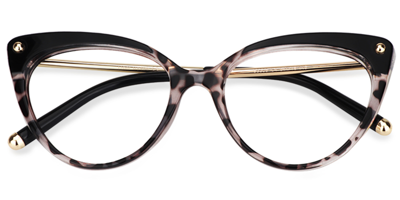 Alivia Schwarz Tortoise Cat Eye Brille5