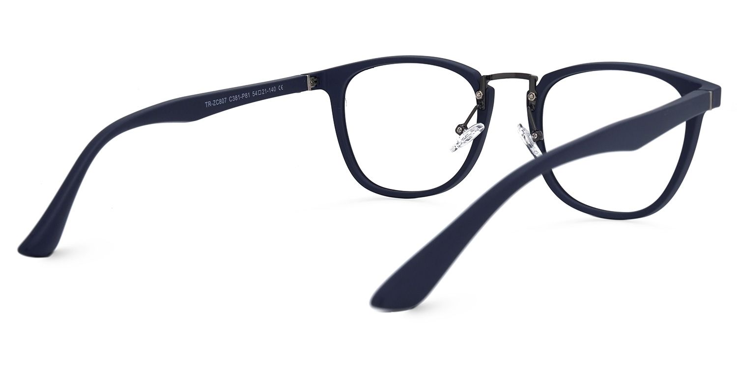 Gladys Dunkelblau Rund Brille2