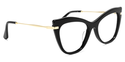 Indira Schwarz Cateye Brille3