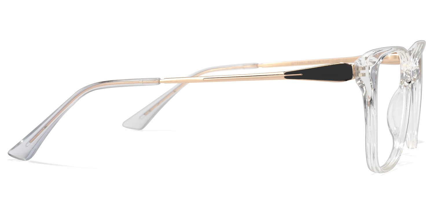 Forest Weiß Kristall Cateye Brille3