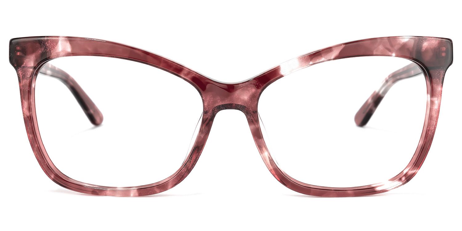 Richardson Hell Maroon Cateye Brille0