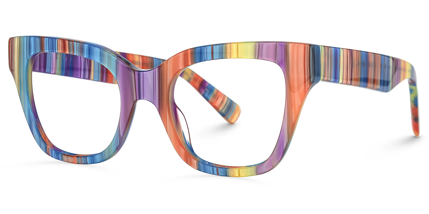 ZEELOOL Nereyda Lutscher Bunt Cateye Bonbon Brille