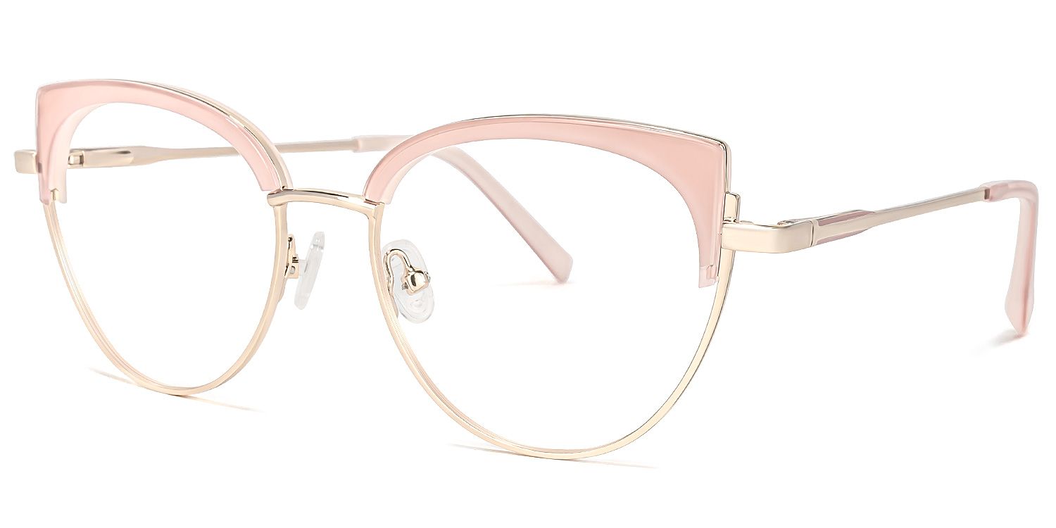 Lorchen Rosa-Gold Cateye Brille1