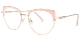 Lorchen Rosa-Gold Cateye Brille1