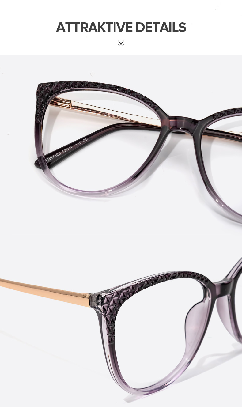 Dagmar Dunkellila Cateye Brille