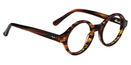 Giggs Braun-Tortoise Rund Brille2