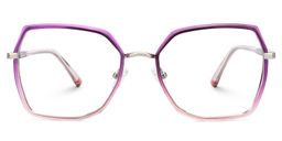 Burt Lila-Rosa Rechteckig Brille2