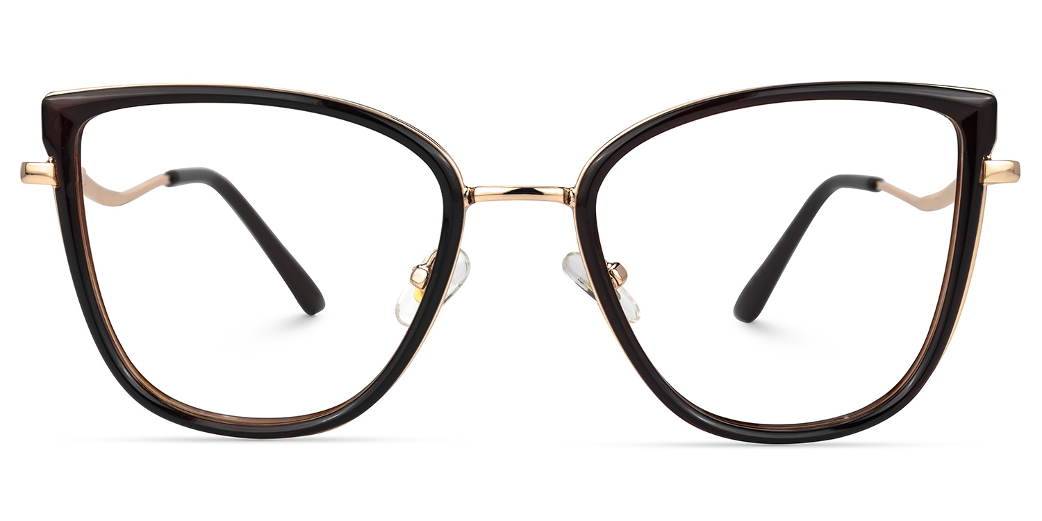 Casper Dunkelbraun Cateye Brille0