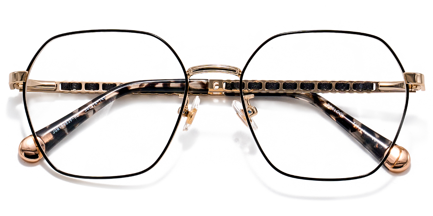 Dunbar Schwarz Geometrisch Brille1