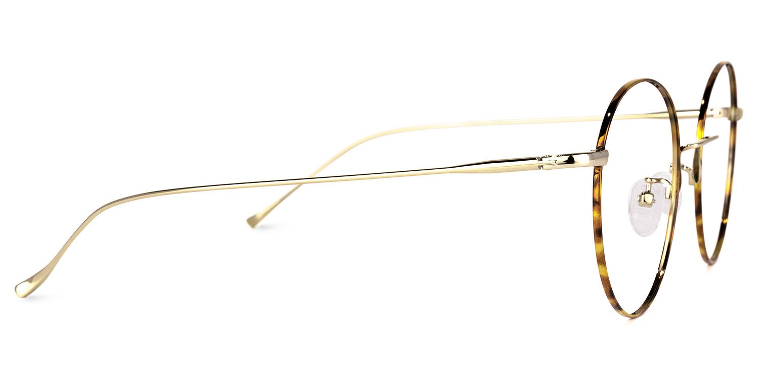 Spalding Gelb-Tortoise Rund Brille2