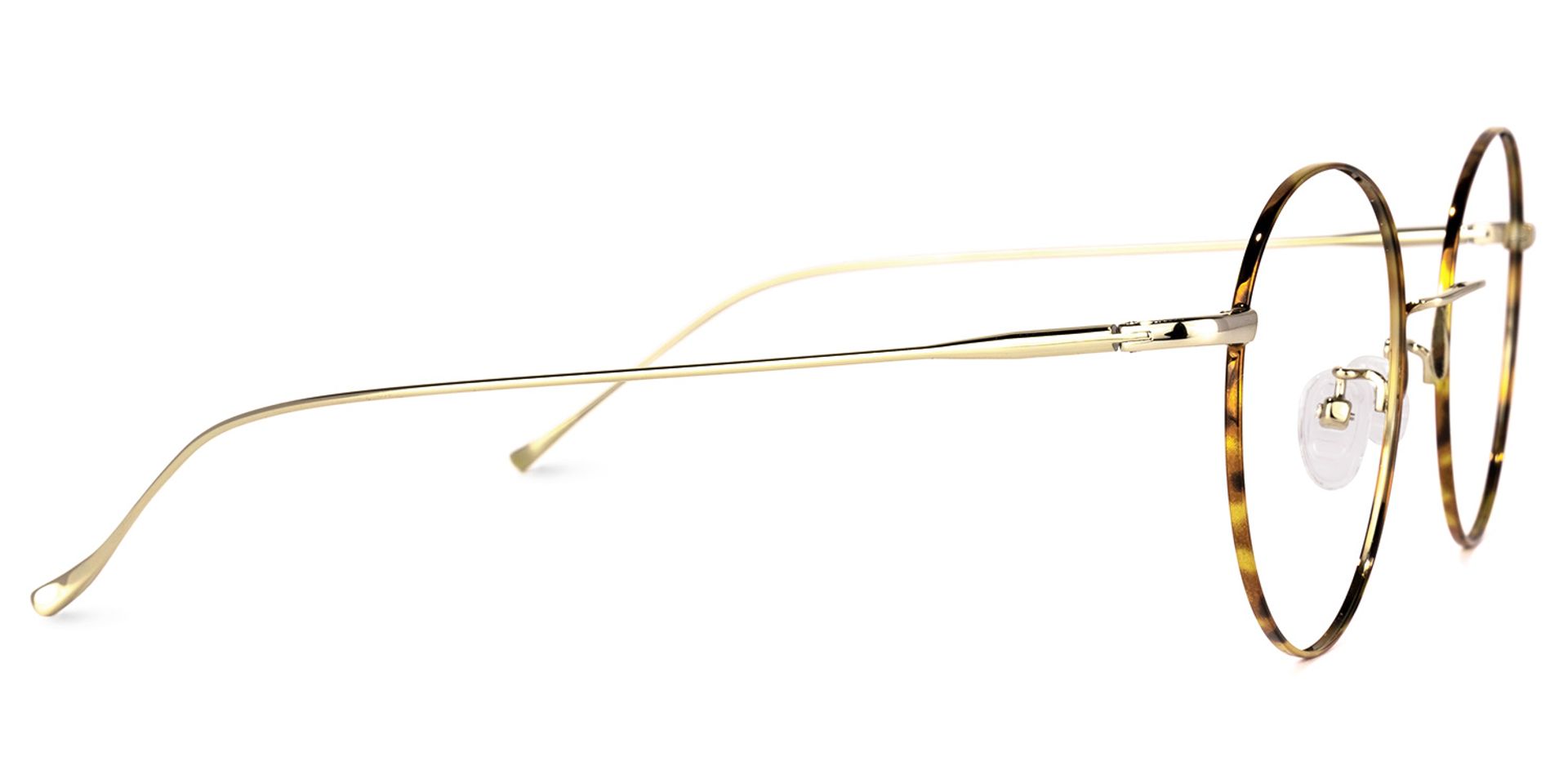 Spalding Gelb-Tortoise Rund Brille2