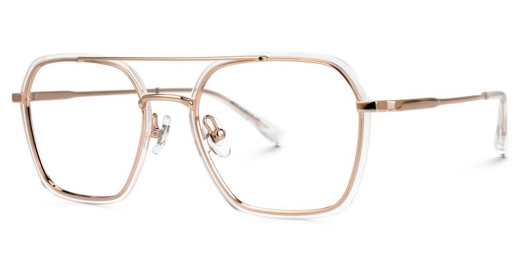 Sherie Gold Pilot Brille