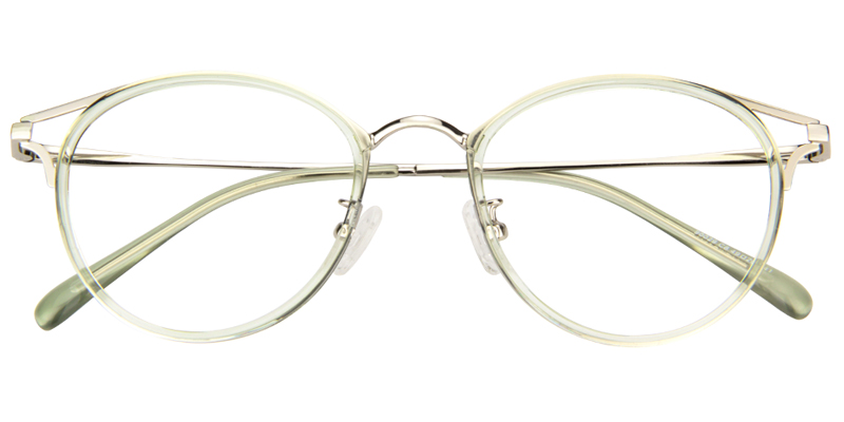 Lacey Hellgrün Rund Brille1