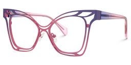 Cini Lila-Rosa Cateye Brille1