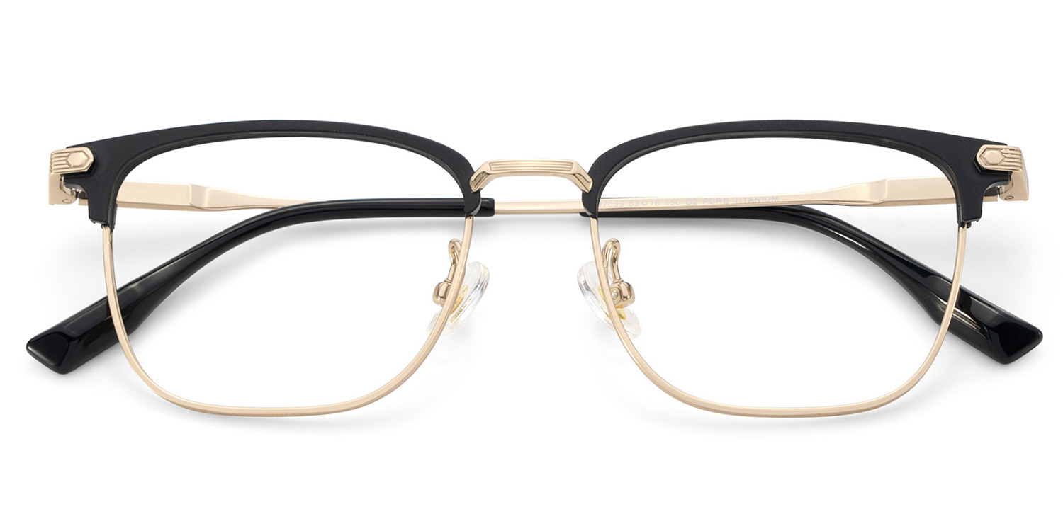 ZEELOOL Barrett Gold Browline Brille