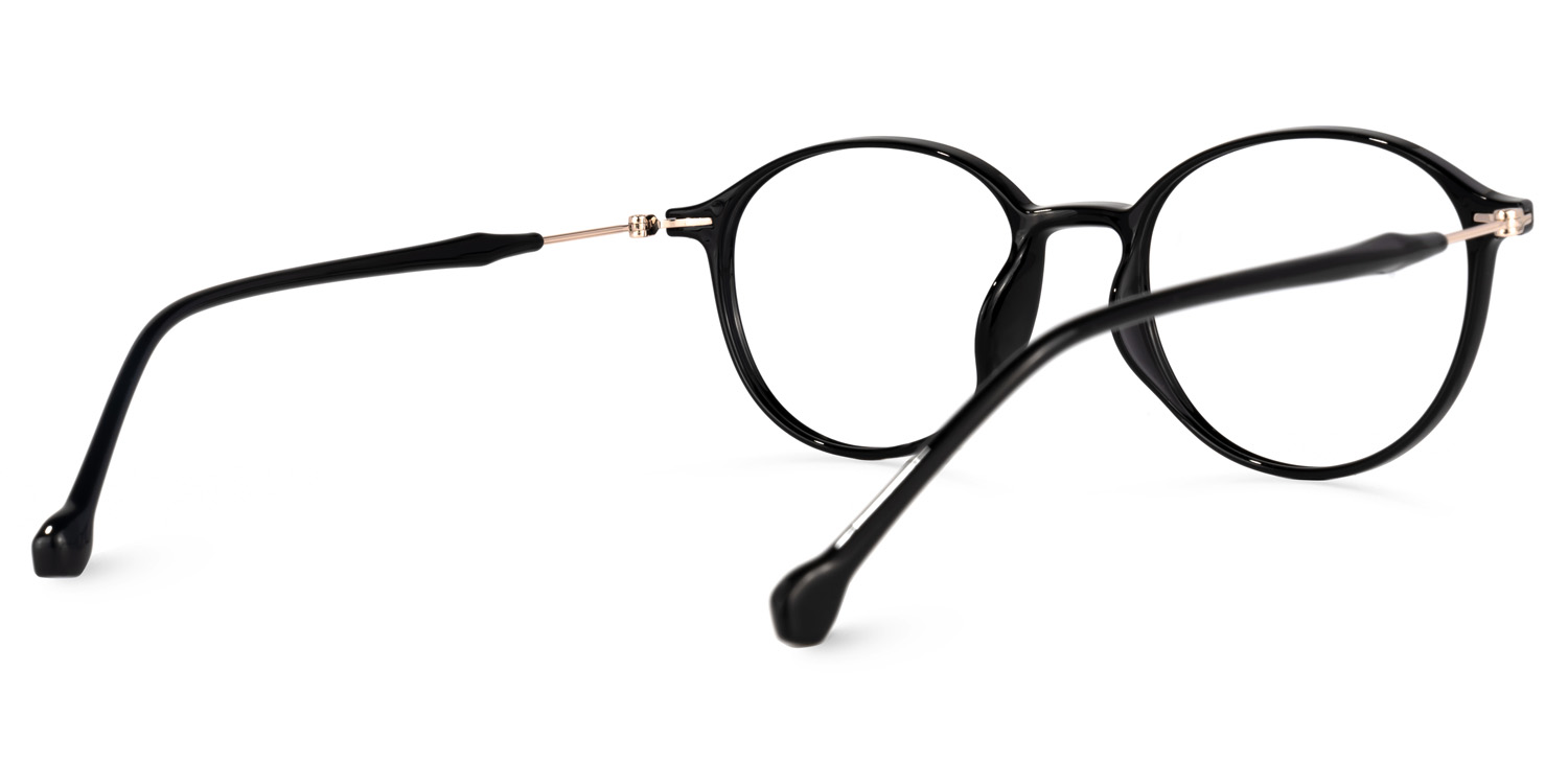Calder Schwarze Runde Brille3