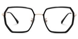 Javonia Schwarz Geometrisch Brille0