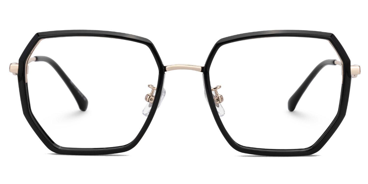 Javonia Schwarz Geometrisch Brille gutes Bild