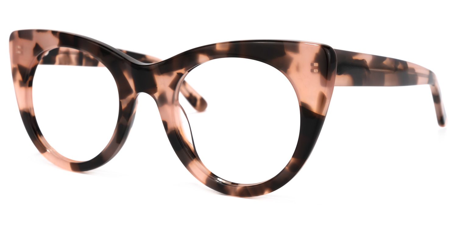 Eutin Rosa Tortoise Cateye Brille1