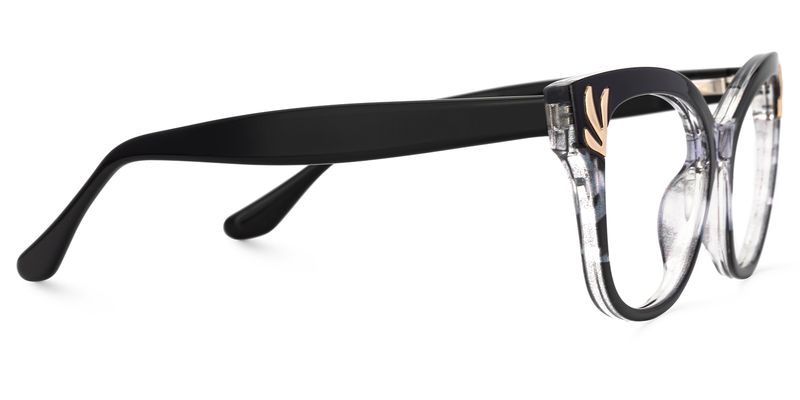 Joanie Schwarz Cateye TR90 Brille2