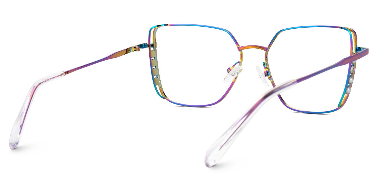 Jamison Bunt Quadratisch Metall Brille3