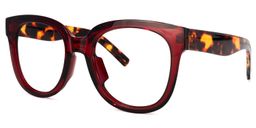 Harell Braun Quadratisch Brille1