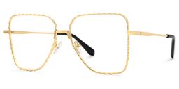 Teri Gold Pilot Brille1