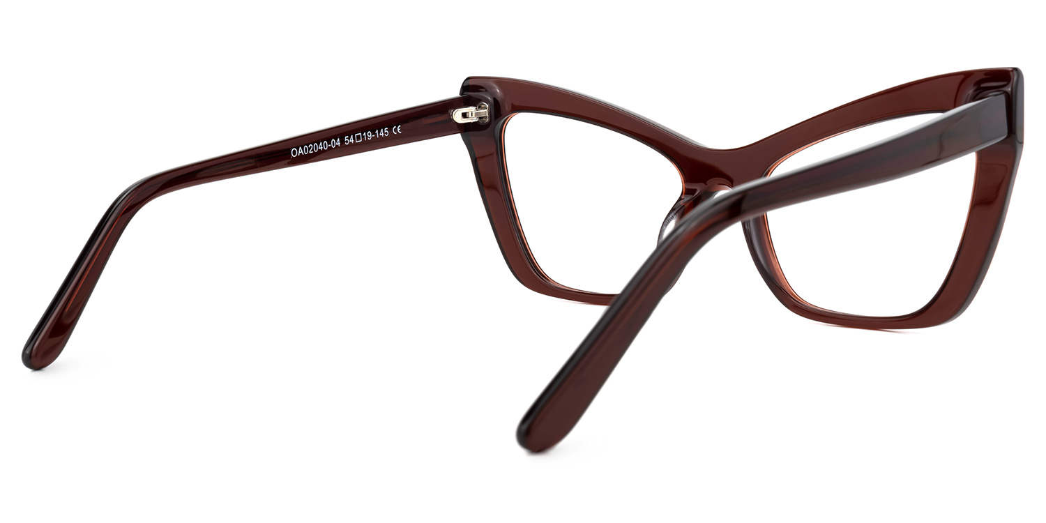 Driscoll Dunkelrot Cateye Brille3