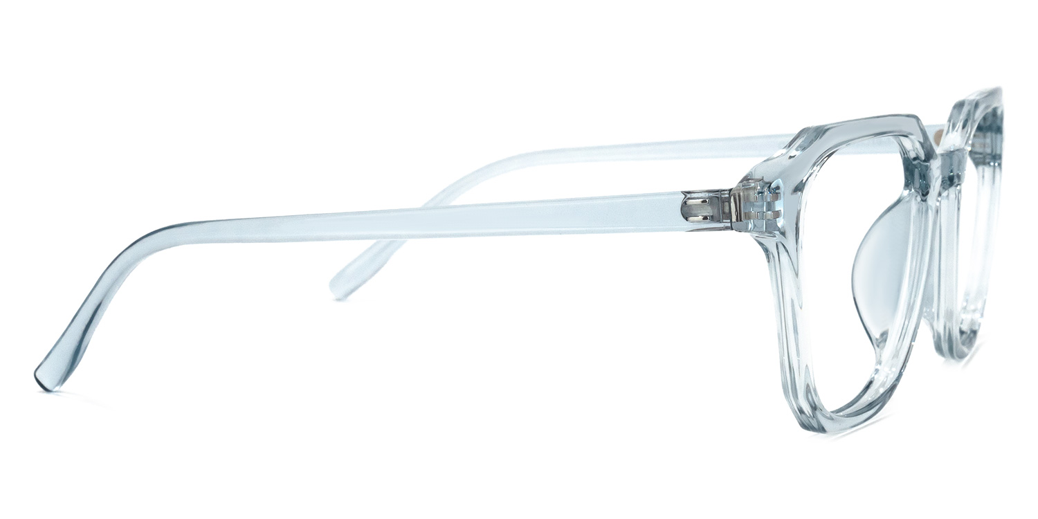 Preston Blau Kristall Quadratisch Brille3