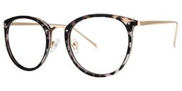 Abbas Schwarz-Tortoise Rund Brille1