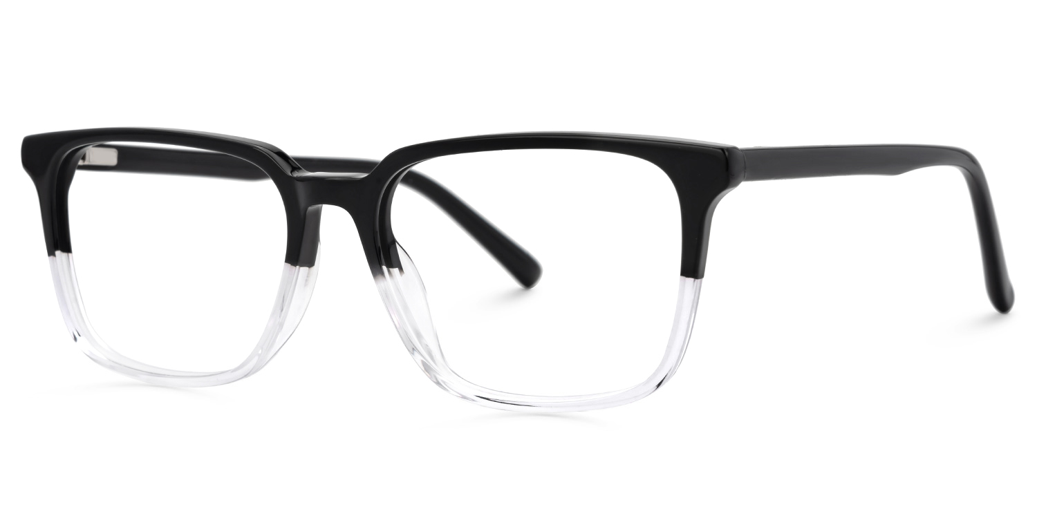 Barnhill Schwarz-Kristall Quadratisch Brille1