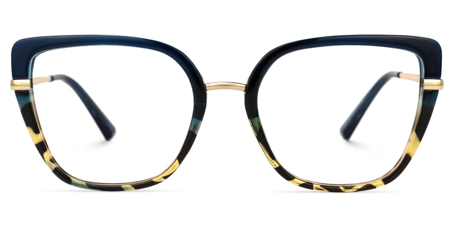 Dag Blau-Tortoise Cateye Brille0