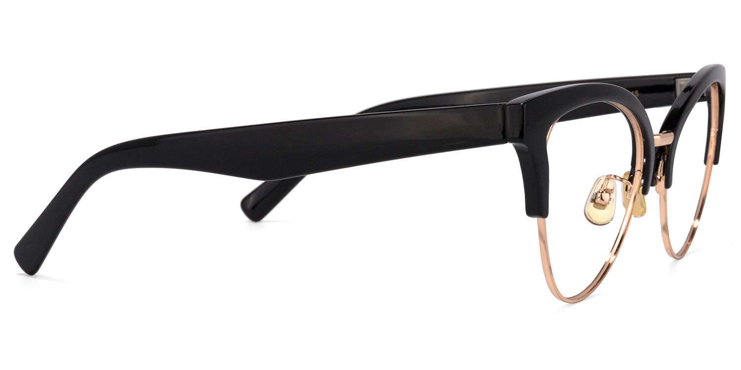 Charlene Schwarz Cat Eye Brille3