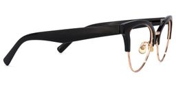 Charlene Schwarz Browline Brille3