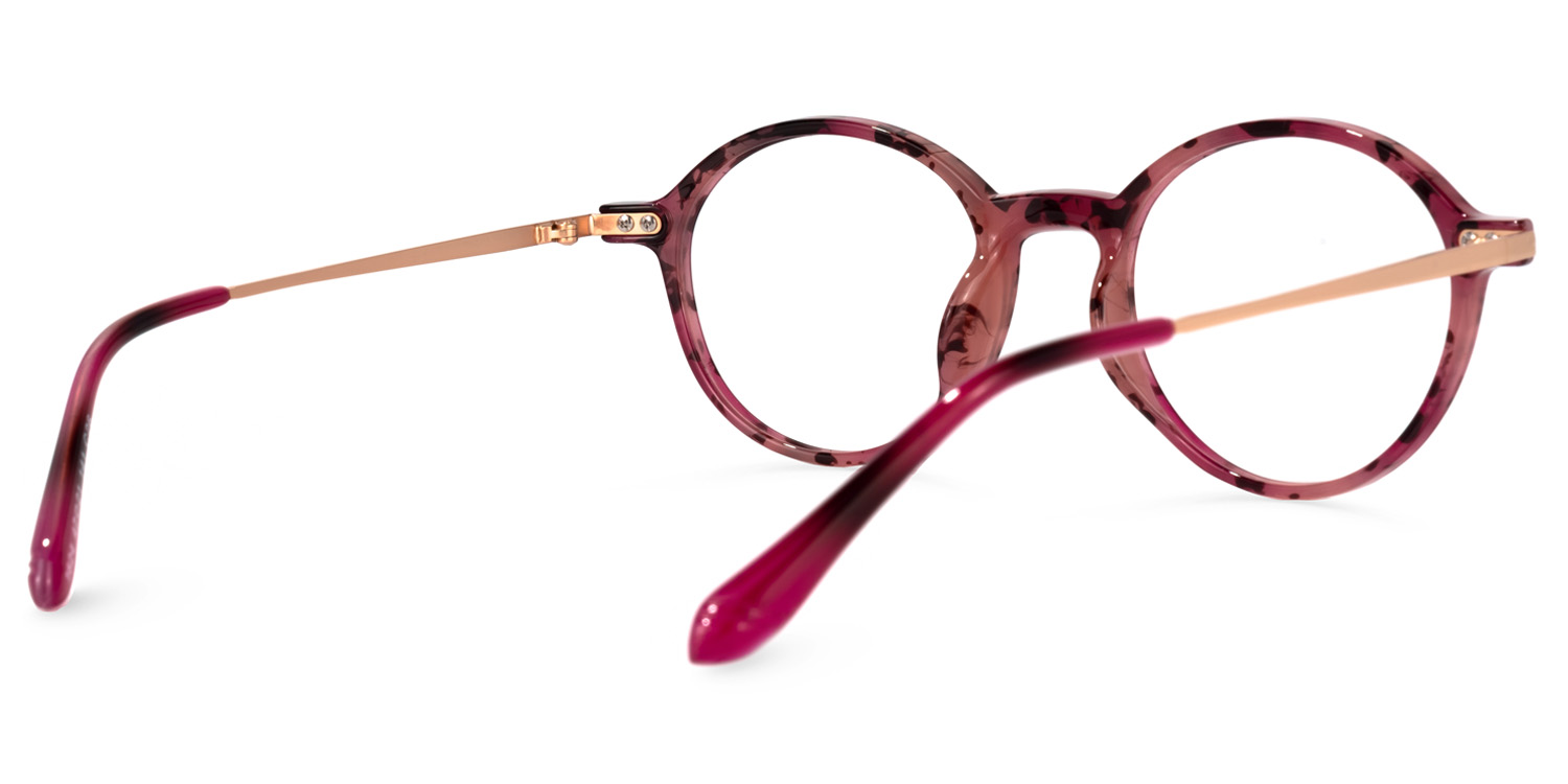 Tabitha Rot-Tortoise Rund Brille3