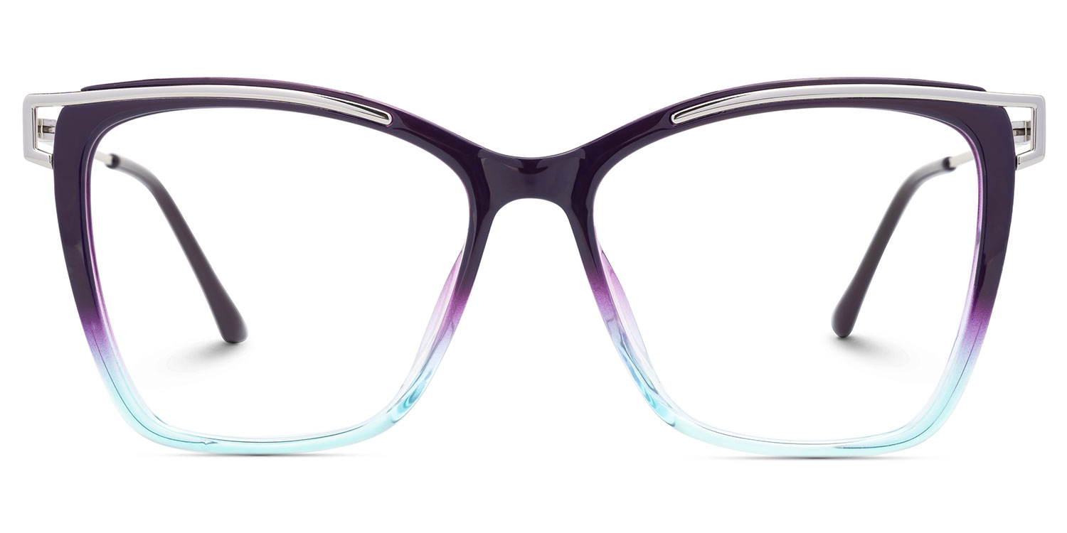 Matia Lila-Blau Quadratisch Brille
