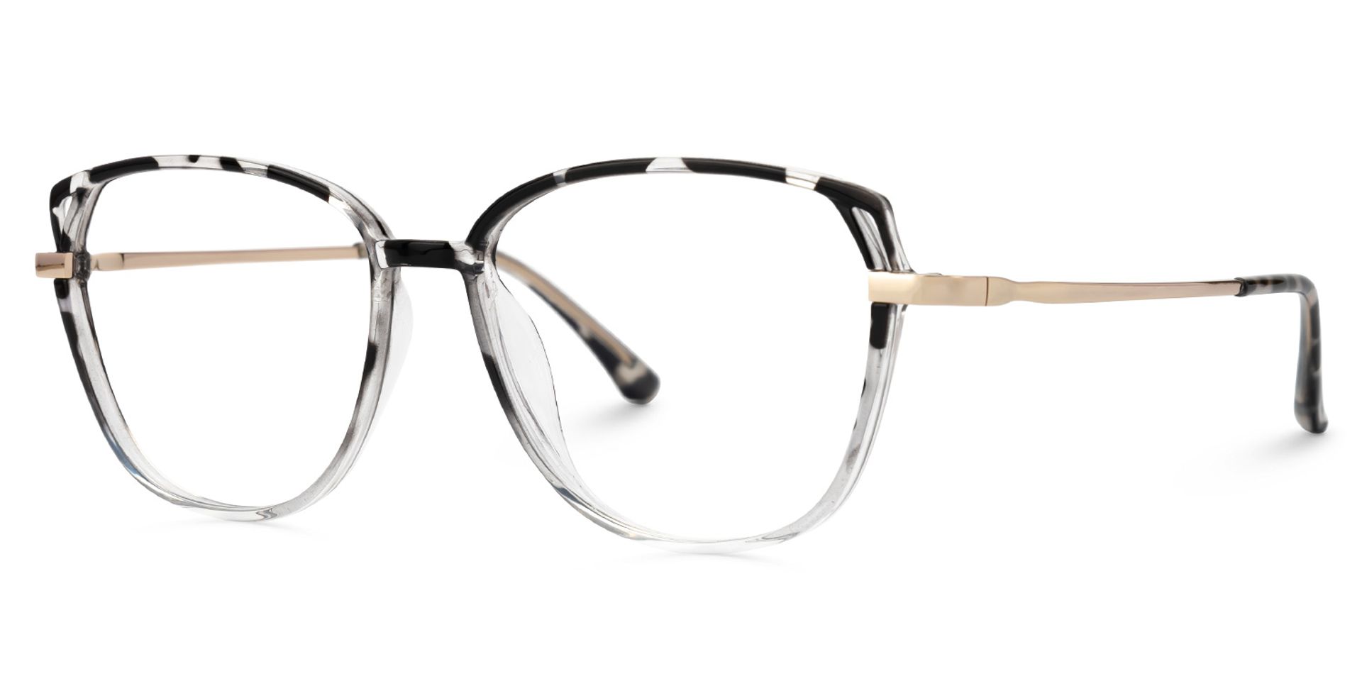 Haygood Schwarz-Tortoise Cateye Brille2