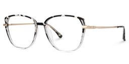 Haygood Schwarz-Tortoise Cateye Brille2