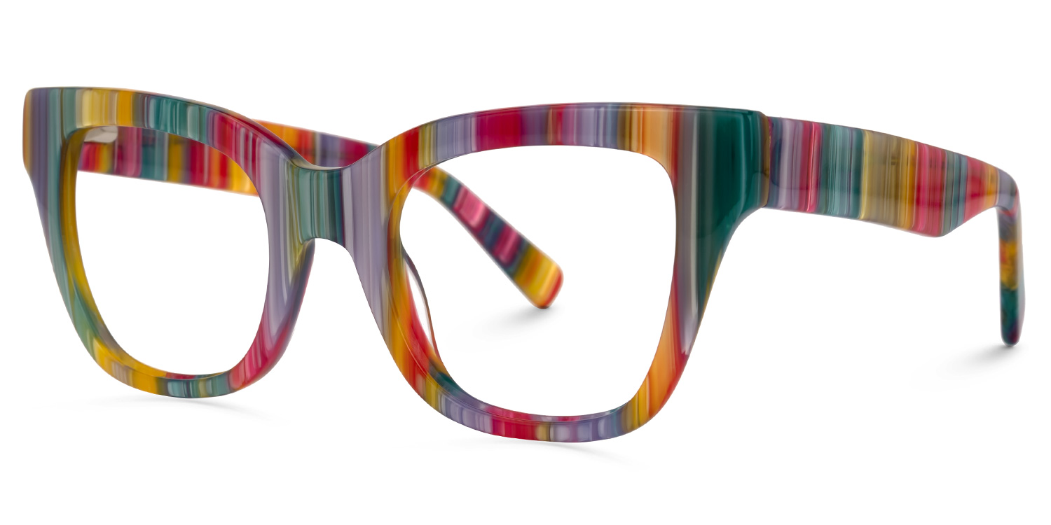 Nereyda Skittles Bunt Cateye Bonbon Brille1