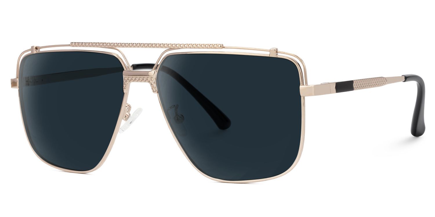 Arellano Gold Aviator Polarisierte Sonnenbrille zum Autofahren | ZEELOOL1