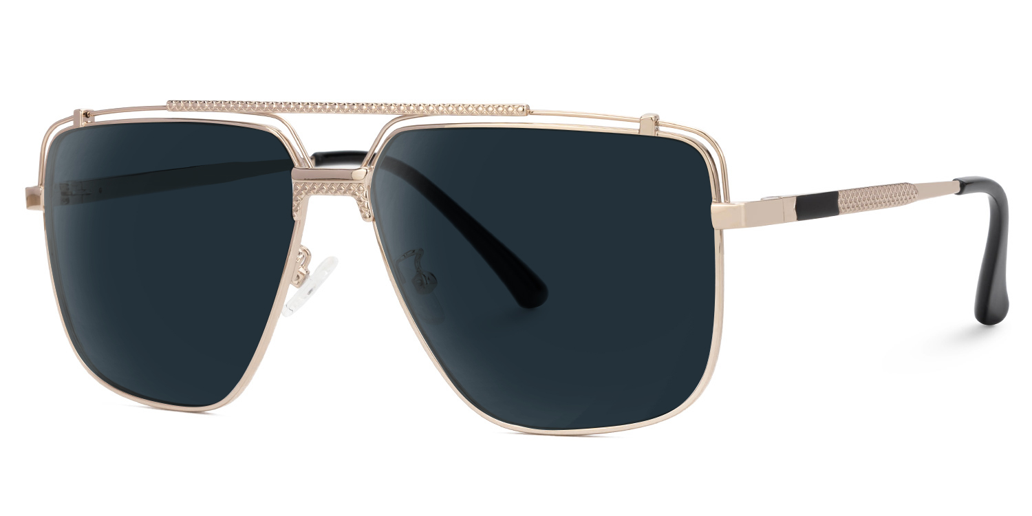 ZEELOOL Arellano Gold Pilot Sonnenbrille