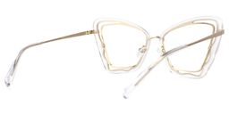 Riya Gold Cateye Brille2