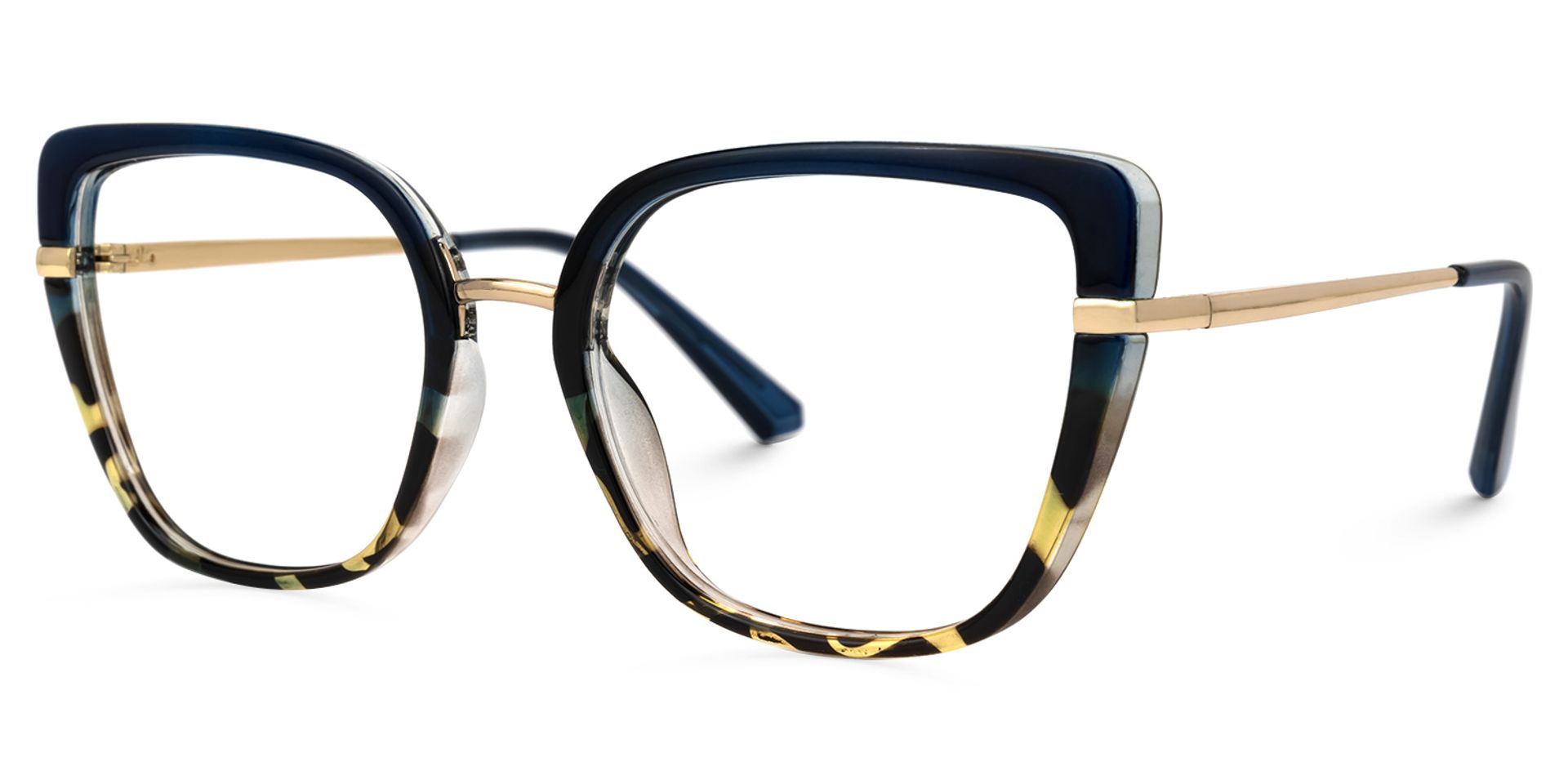 Dag Blau-Tortoise Cateye Brille1