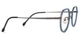 Niahm Blau Geometrisch Brille3