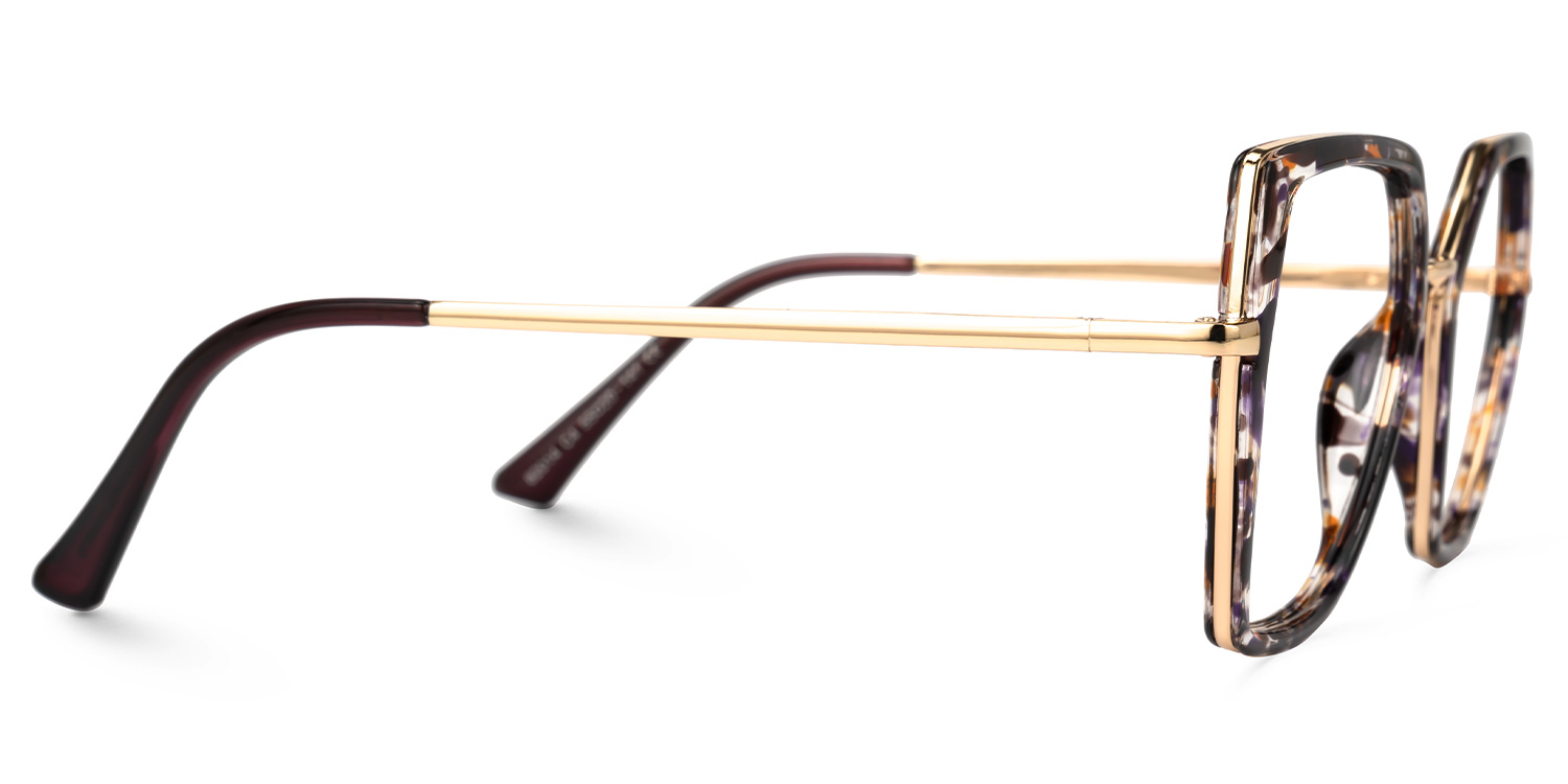 Leila Braun-Tortoise Geometrisch Brille3