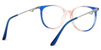 Babbage Blau-Orange Rund Brille3