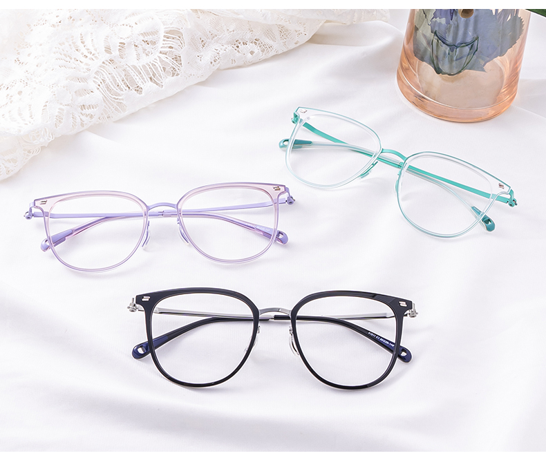 Bonny Lila Rund Brille